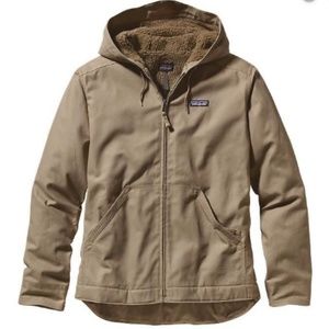 Patagonia Lined Canvas Hoody (Ash/Tan)